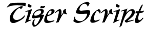 Tiger Script: Free Font Download | MaisFontes
