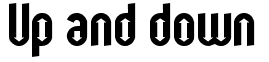 Up and down: Free Font Download | MaisFontes