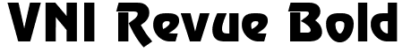 VNI Revue Bold: Free Font Download MaisFontes