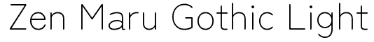 Zen Maru Gothic Light Font: Free Download | MaisFontes